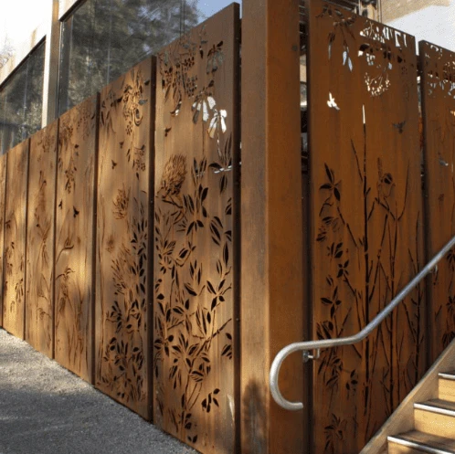 perforated Corten panels perforated Corten panels