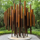 Arca Taman Logam Corten